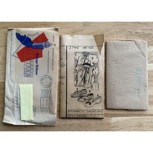 Chicago Tribune Mail Order Pattern 2799 Bed Jacket & Slippers One Size